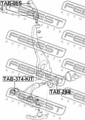 TOYOTA 48655-50012 Control Arm-/Trailing Arm Bush